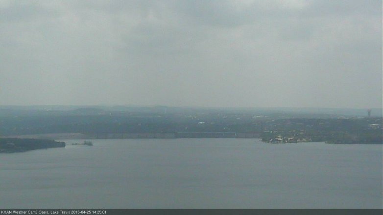 Lake Travis webcam, April 25, 2016 2:00 PM CT