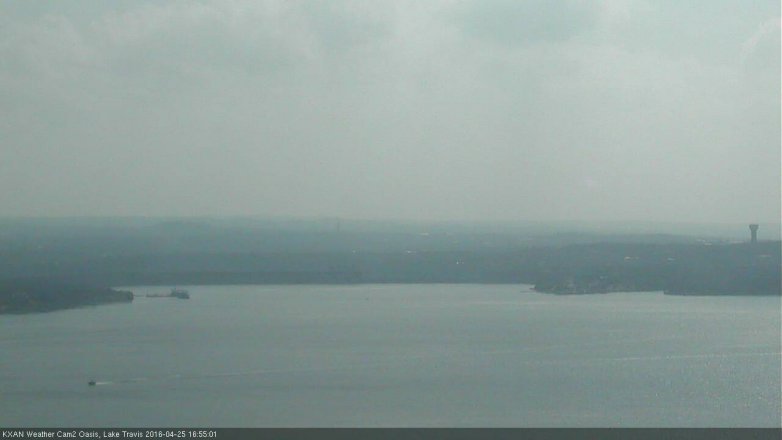 Lake Travis webcam, April 25, 2016 4:15 PM CT