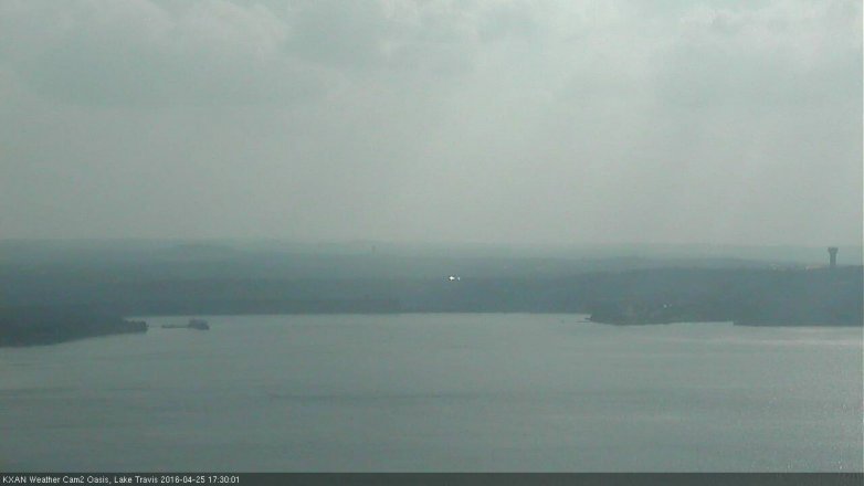 Lake Travis webcam, April 25, 2016 5:05 PM CT