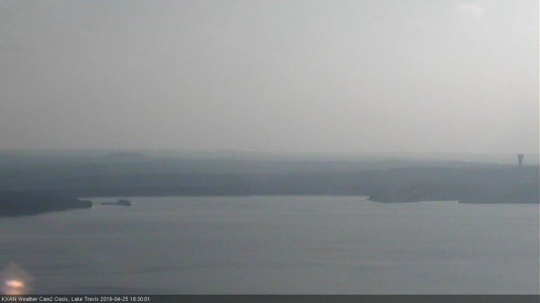 Lake Travis webcam, April 25, 2016 5:40 PM CT