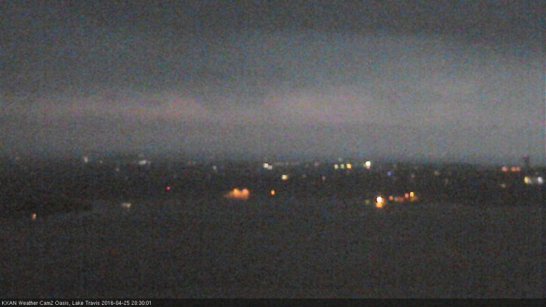 Lake Travis webcam, April 25, 2016 7:50 PM CT