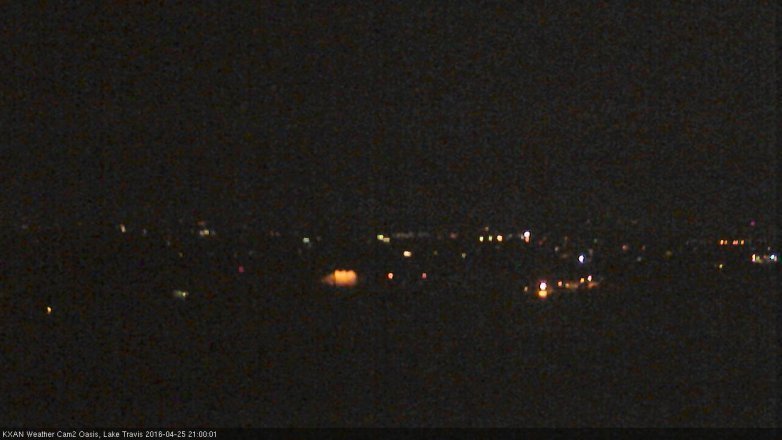 Lake Travis webcam, April 25, 2016 8:20 PM CT