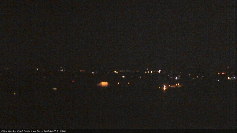 Lake Travis webcam, April 25, 2016 8:40 PM CT
