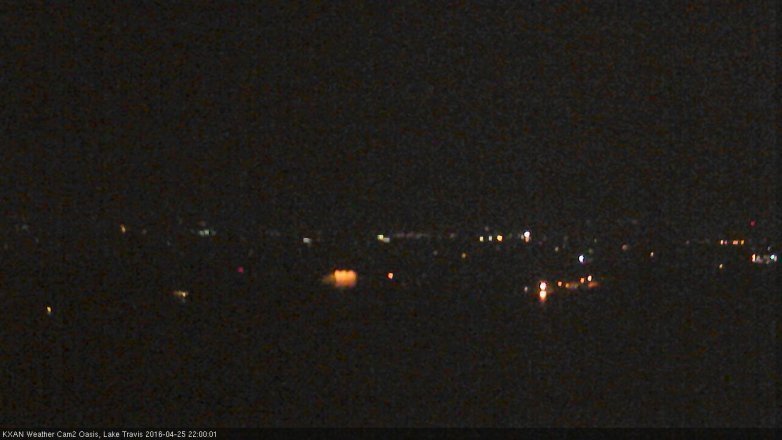 Lake Travis webcam, April 25, 2016 9:25 PM CT