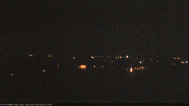 Lake Travis webcam, April 25, 2016 10:05 PM CT