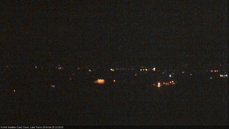 Lake Travis webcam, April 25, 2016 10:40 PM CT