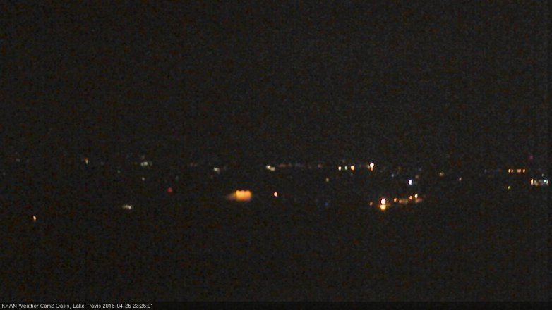 Lake Travis webcam, April 25, 2016 10:55 PM CT