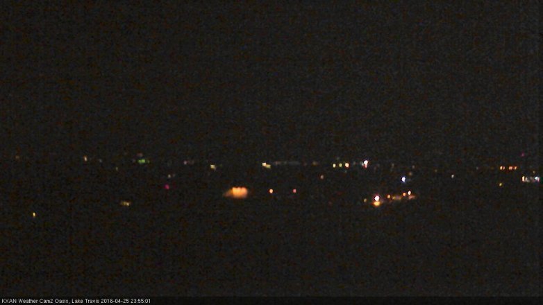 Lake Travis webcam, April 25, 2016 11:05 PM CT
