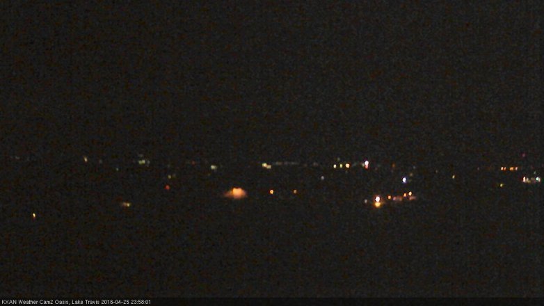 Lake Travis webcam, April 25, 2016 11:50 PM CT