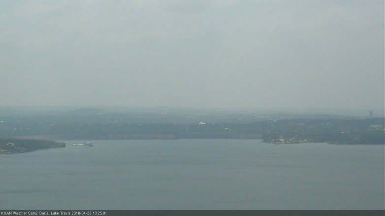 Lake Travis webcam, April 26, 2016 12:55 PM CT