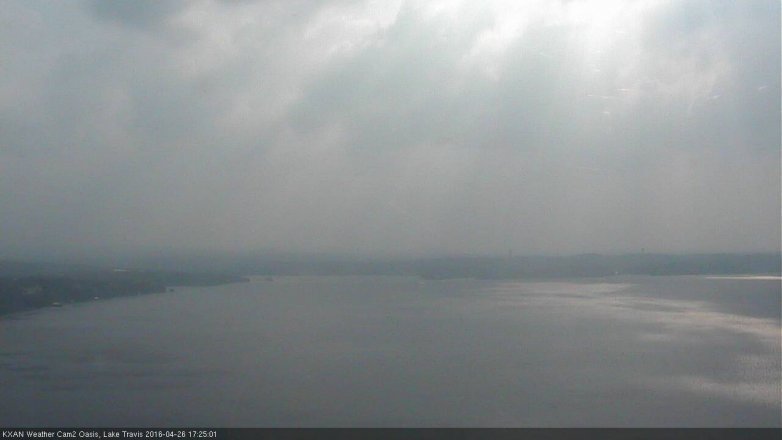 Lake Travis webcam, April 26, 2016 4:35 PM CT