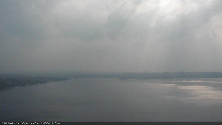 Lake Travis webcam, April 26, 2016 5:00 PM CT