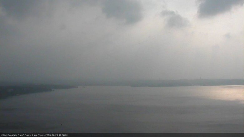 Lake Travis webcam, April 26, 2016 5:35 PM CT