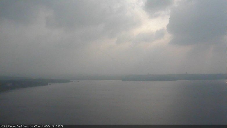 Lake Travis webcam, April 26, 2016 5:40 PM CT