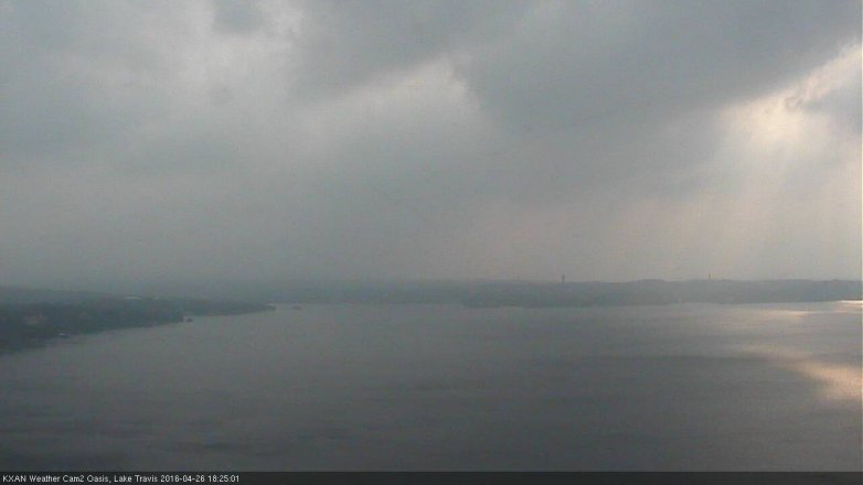 Lake Travis webcam, April 26, 2016 5:45 PM CT