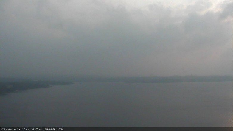 Lake Travis webcam, April 26, 2016 6:30 PM CT