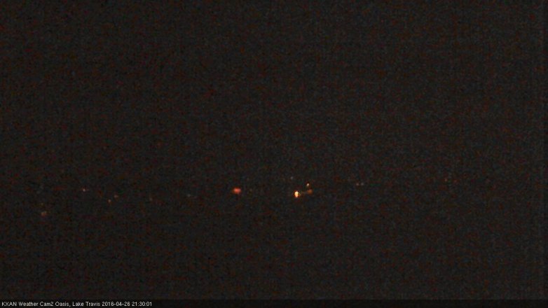 Lake Travis webcam, April 26, 2016 9:05 PM CT