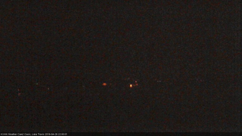 Lake Travis webcam, April 26, 2016 9:10 PM CT