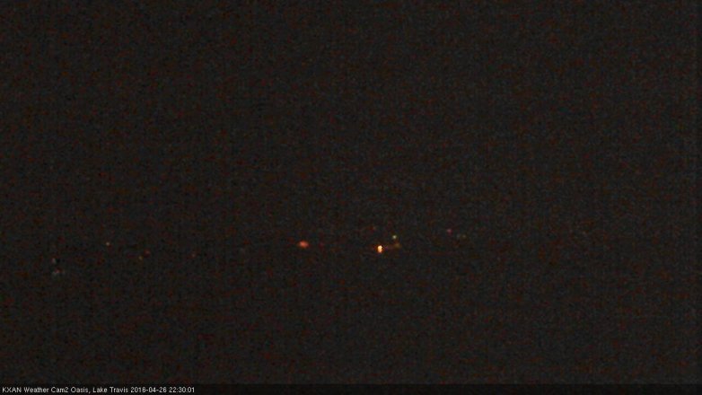Lake Travis webcam, April 26, 2016 9:45 PM CT