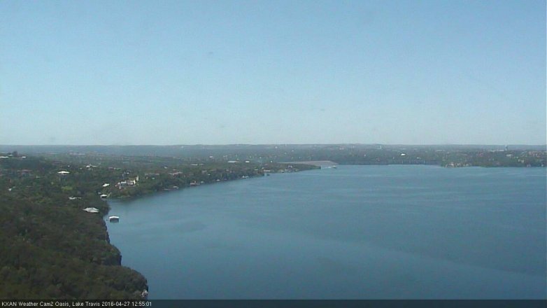 Lake Travis webcam, April 27, 2016 12:15 PM CT