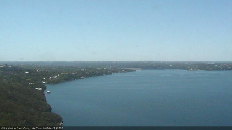 Lake Travis webcam, April 27, 2016 12:35 PM CT