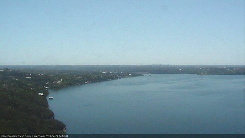 Lake Travis webcam, April 27, 2016 2:30 PM CT