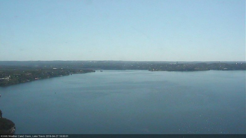 Lake Travis webcam, April 27, 2016 3:05 PM CT