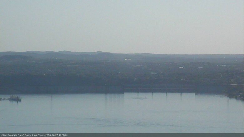 Lake Travis webcam, April 27, 2016 5:20 PM CT