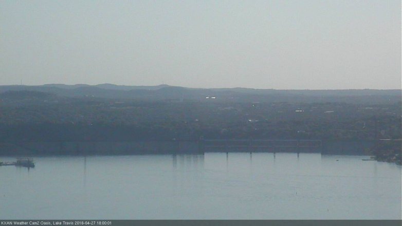 Lake Travis webcam, April 27, 2016 5:30 PM CT