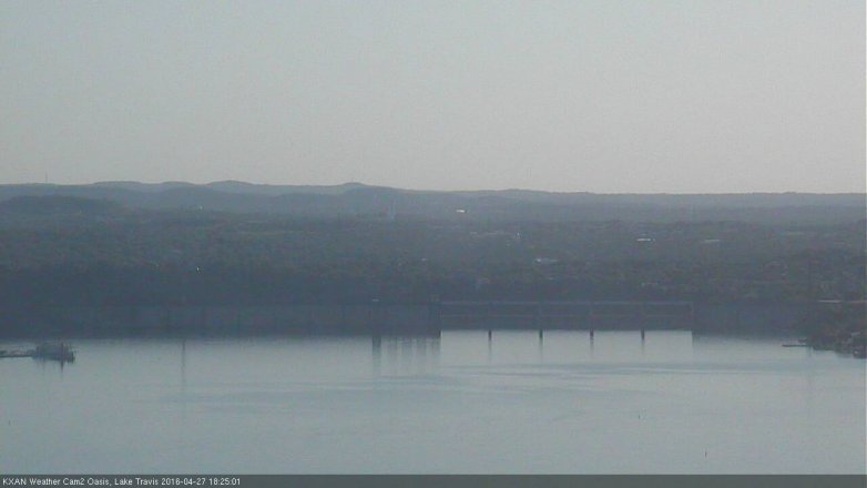 Lake Travis webcam, April 27, 2016 5:55 PM CT