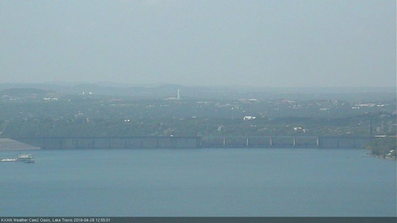 Lake Travis webcam, April 28, 2016 12:15 PM CT