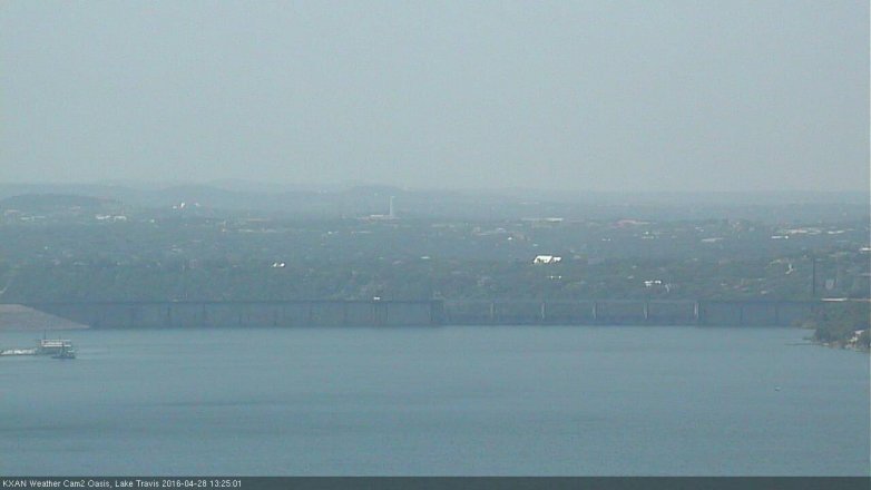 Lake Travis webcam, April 28, 2016 12:55 PM CT