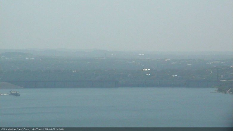 Lake Travis webcam, April 28, 2016 2:00 PM CT