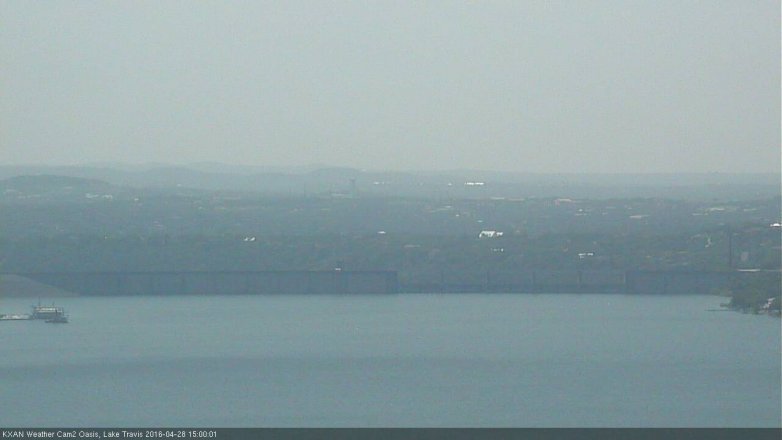 Lake Travis webcam, April 28, 2016 2:15 PM CT