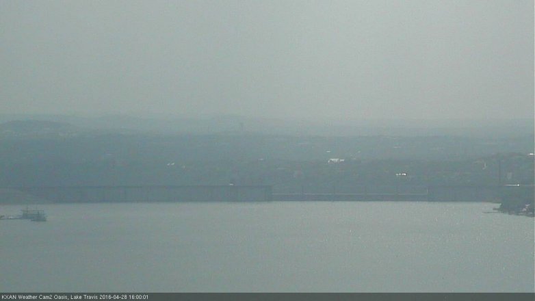 Lake Travis webcam, April 28, 2016 3:15 PM CT