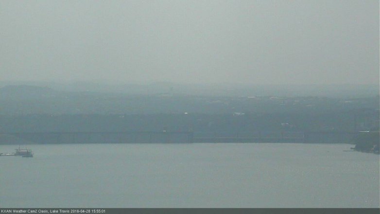 Lake Travis webcam, April 28, 2016 3:25 PM CT