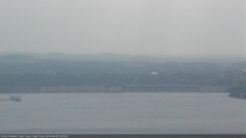 Lake Travis webcam, April 28, 2016 4:00 PM CT