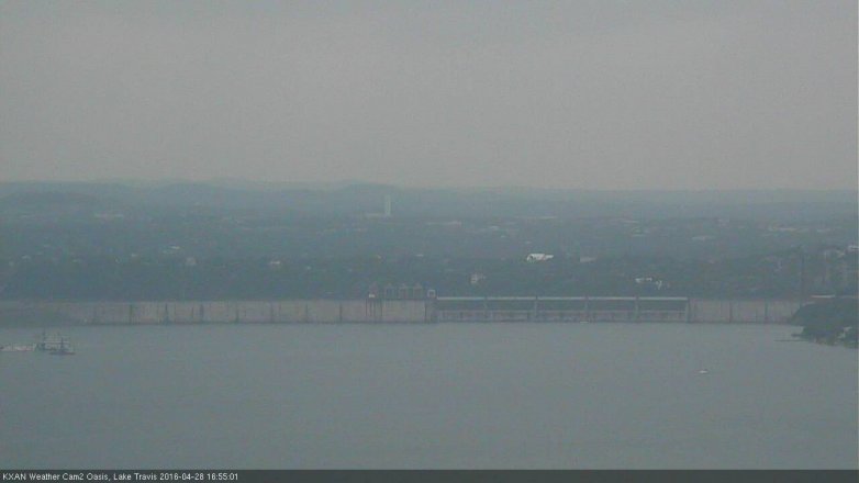 Lake Travis webcam, April 28, 2016 4:25 PM CT