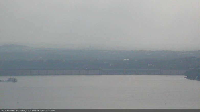 Lake Travis webcam, April 28, 2016 4:40 PM CT