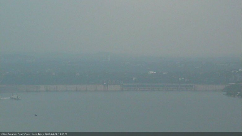 Lake Travis webcam, April 28, 2016 5:15 PM CT