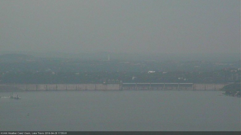 Lake Travis webcam, April 28, 2016 5:20 PM CT