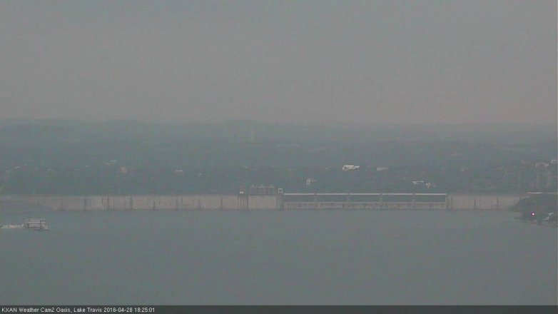 Lake Travis webcam, April 28, 2016 5:35 PM CT