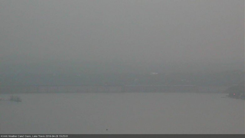 Lake Travis webcam, April 28, 2016 7:00 PM CT