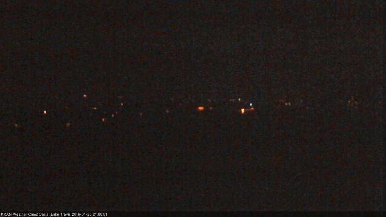 Lake Travis webcam, April 28, 2016 8:30 PM CT