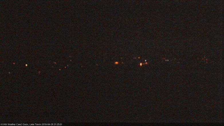 Lake Travis webcam, April 28, 2016 9:00 PM CT
