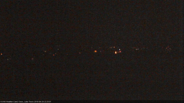 Lake Travis webcam, April 28, 2016 9:35 PM CT