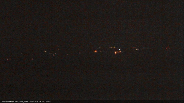 Lake Travis webcam, April 28, 2016 10:05 PM CT