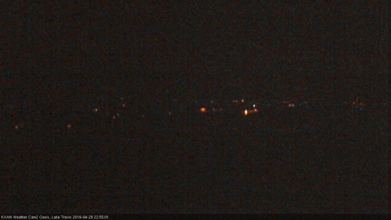Lake Travis webcam, April 28, 2016 10:25 PM CT