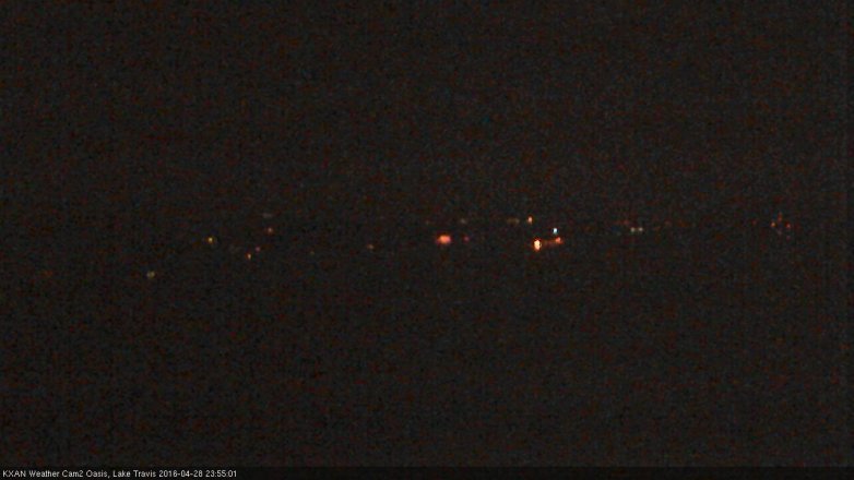 Lake Travis webcam, April 28, 2016 11:20 PM CT