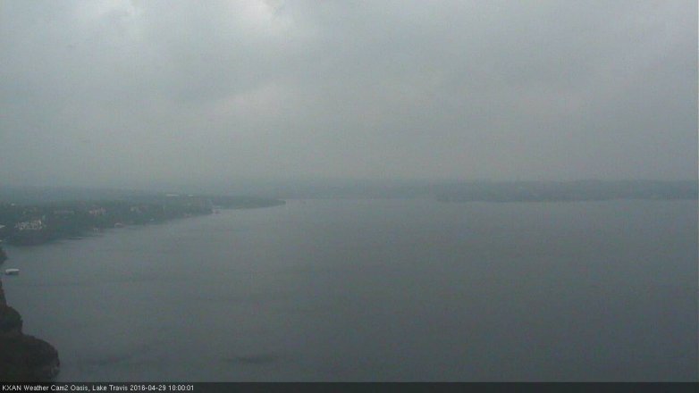 Lake Travis webcam, April 29, 2016 9:20 AM CT